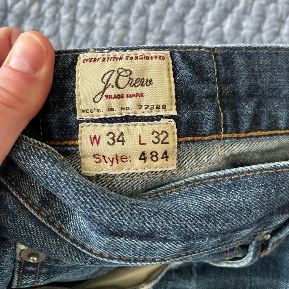 J. Crew Men's Blue Jeans 34x32 Casual Fit - Style 484
